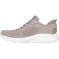 Skechers BOBS Sport Squad Chaos Textiel Dames Taupe Sneakers