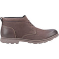 Hush Puppies Tyson Chukka Leren Bruine Herenlaarzen