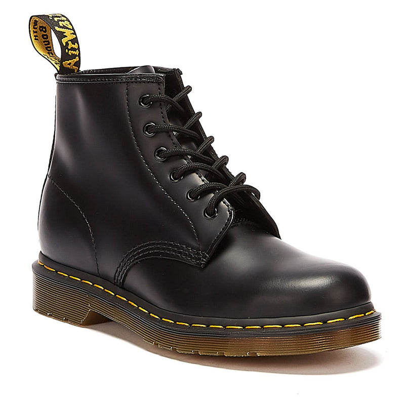 Dr. Martens 101 Gladleer Zwarte Laarzen