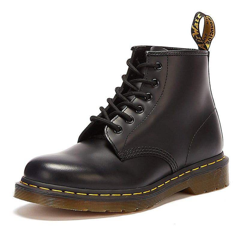 Dr. Martens 101 Gladleer Zwarte Laarzen