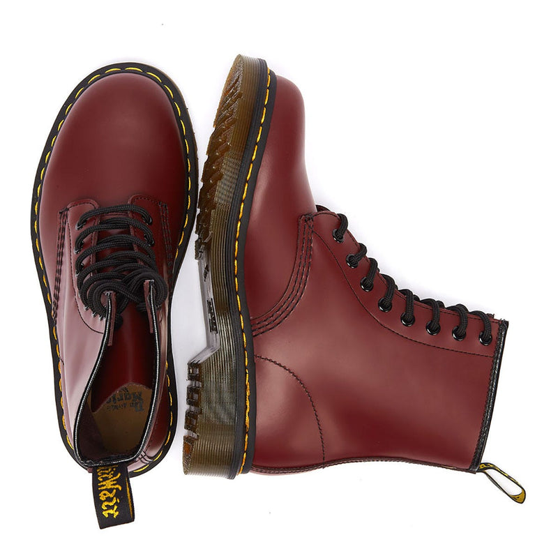 Dr. Martens 1460 gladde dameslaarzen kersenrood leer