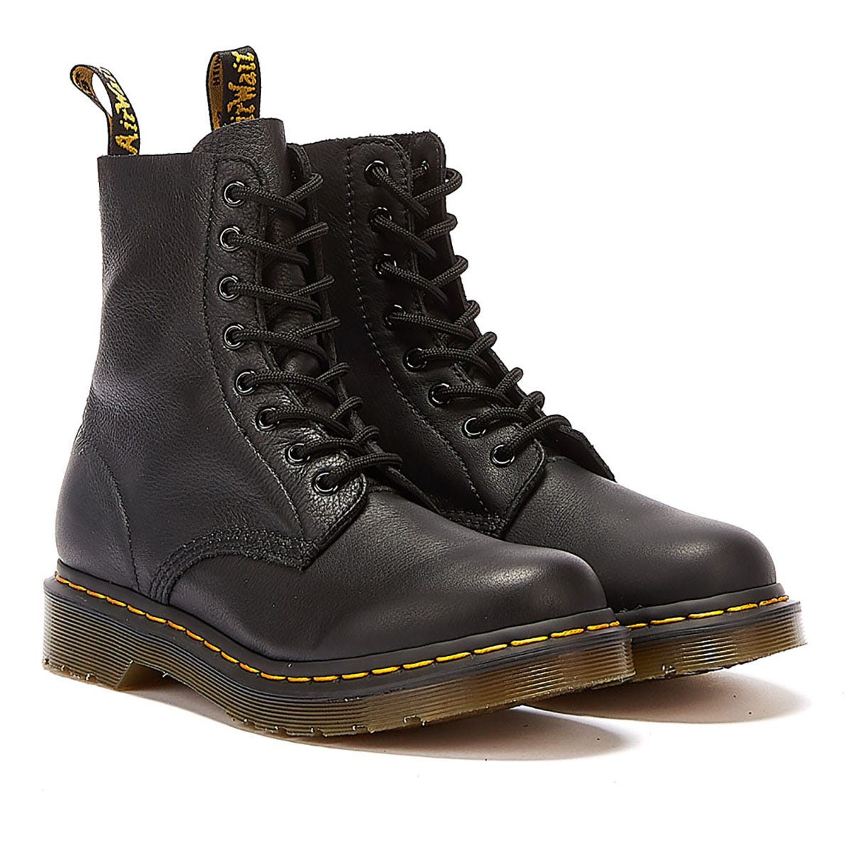 Dr. Martens Pascal Virginia Leren Dames Zwarte Laarzen