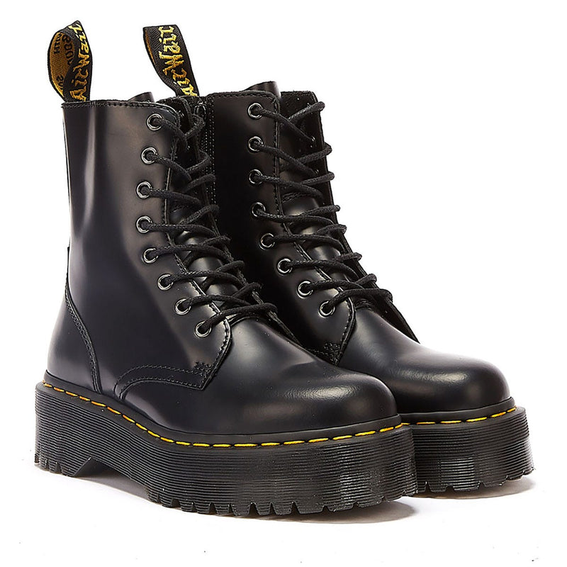 Dr. Martens Jadon Smooth Heren Zwart Platform Laarzen