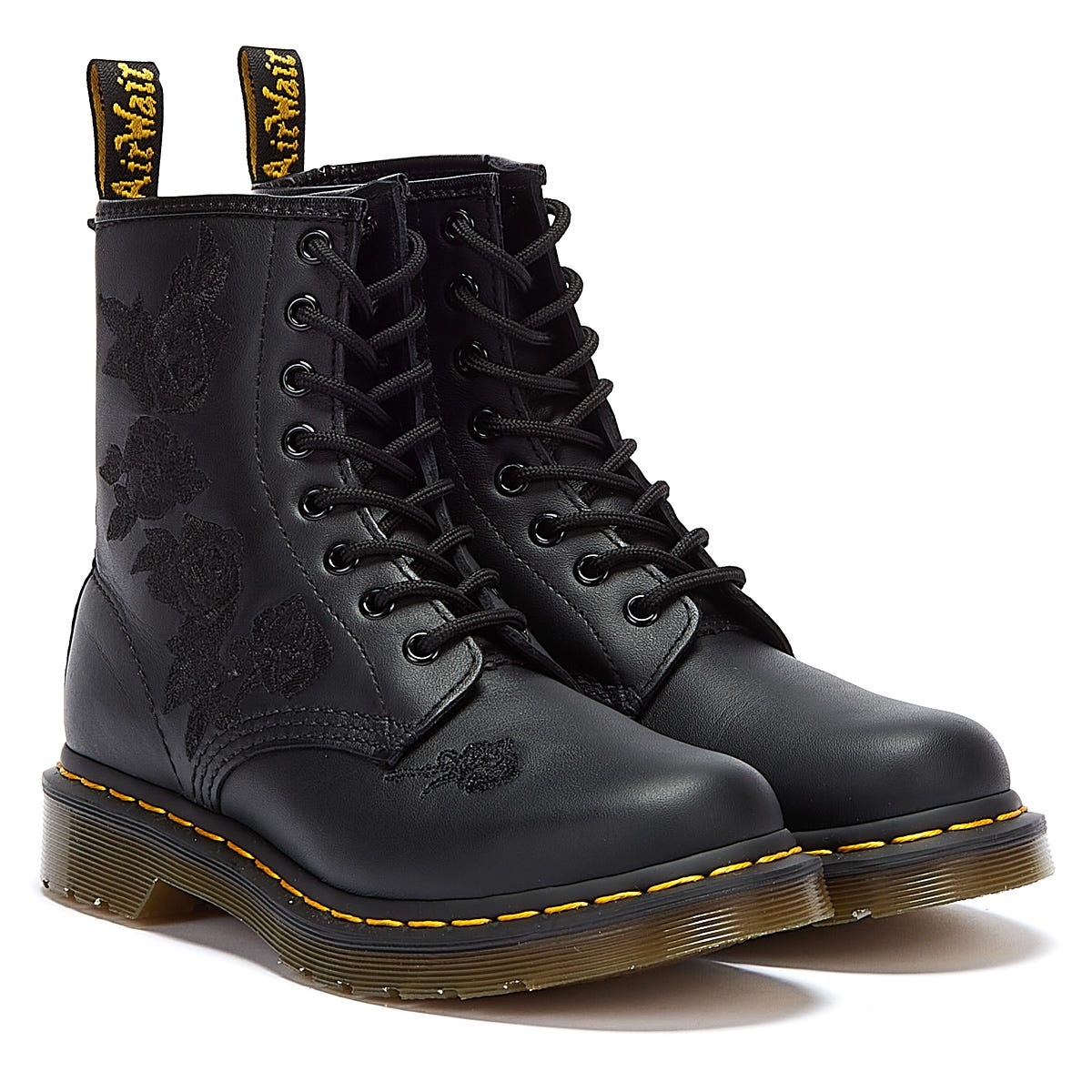 Dr. Martens 1460 Vonda Mono Floral Softy Dames Zwart Laarzen