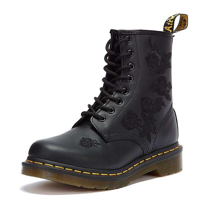 Dr. Martens 1460 Vonda Mono Floral Softy Dames Zwart Laarzen