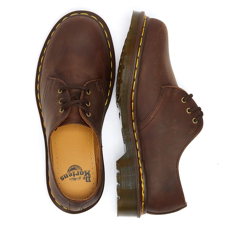 Dr. Martens 1461 Crazy Horse Dames Gaucho Bruin Leren Schoenen