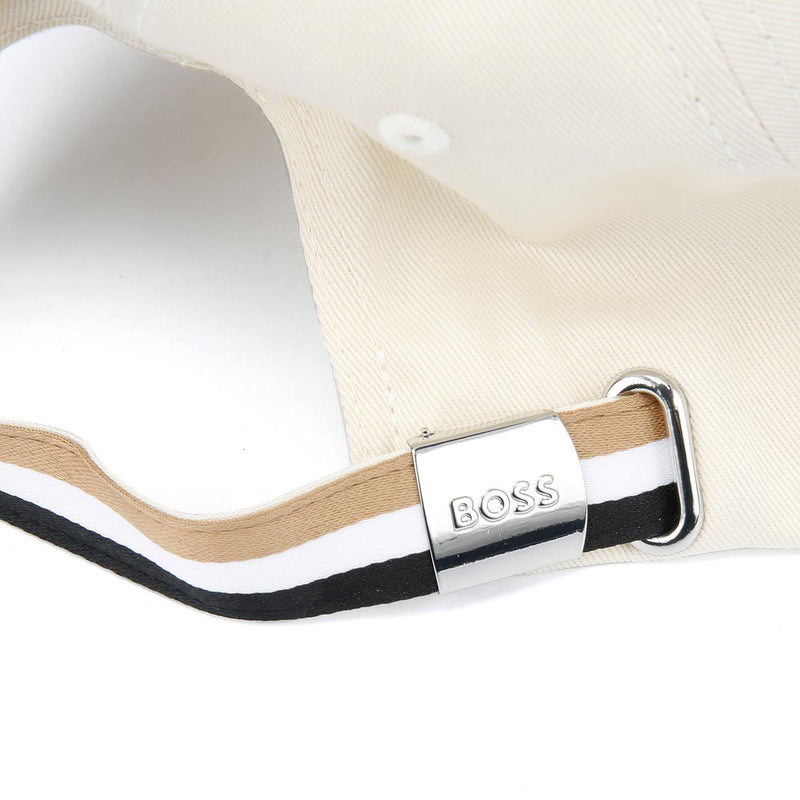 Boss Zed Stripe Katoenen Heren Petten In Het Beige