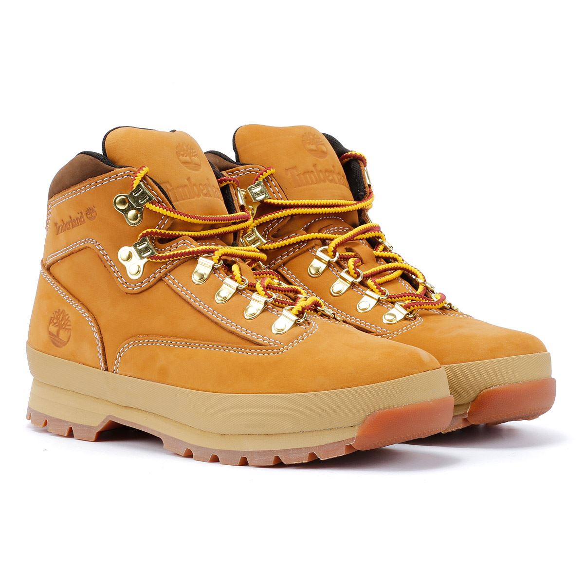 Timberland Euro Hiker Mid Lace Leren Bruine Herenlaarzen