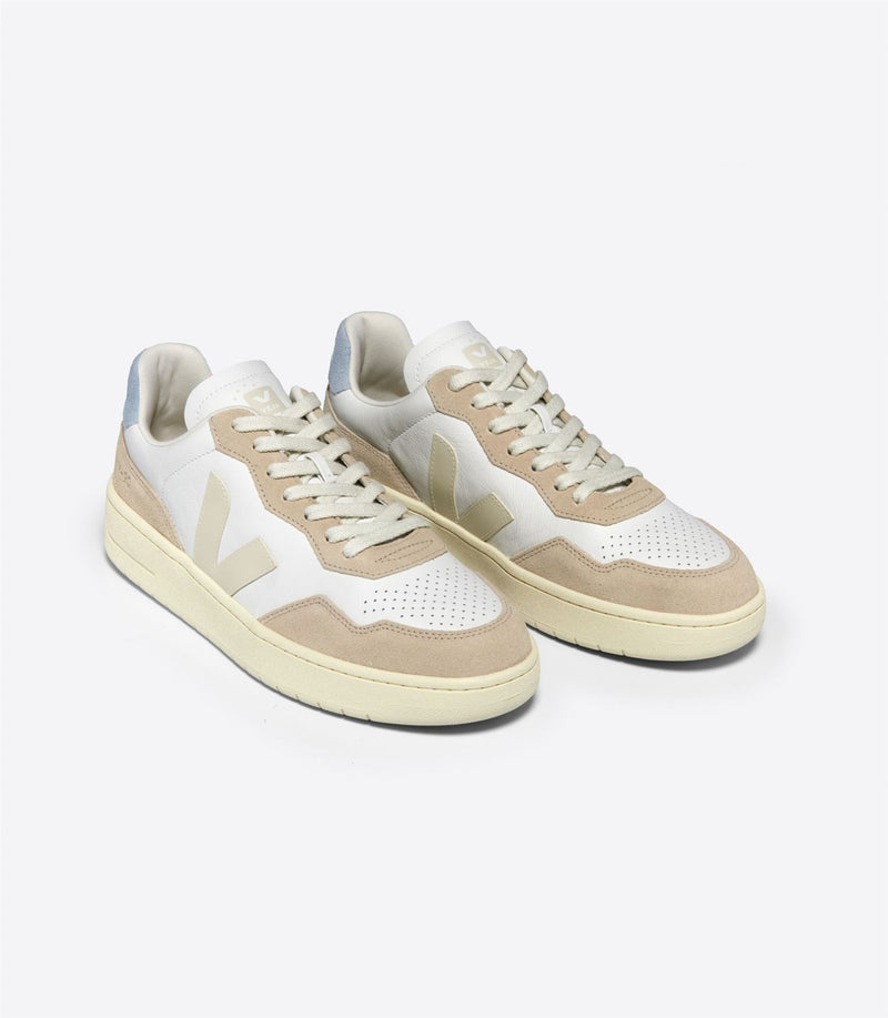 Veja V-90 Leren Damessneakers In Het Beige