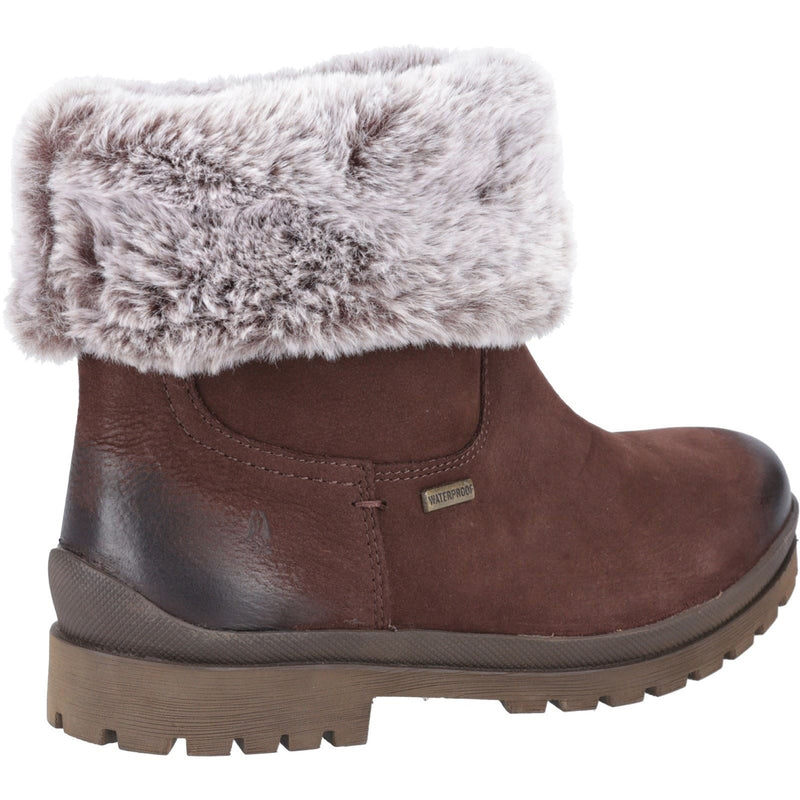 Hush Puppies Alice Bruine Leren Dameslaarzen