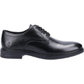 Hush Puppies Sterling Zwarte Leren Veterschoenen Voor Heren