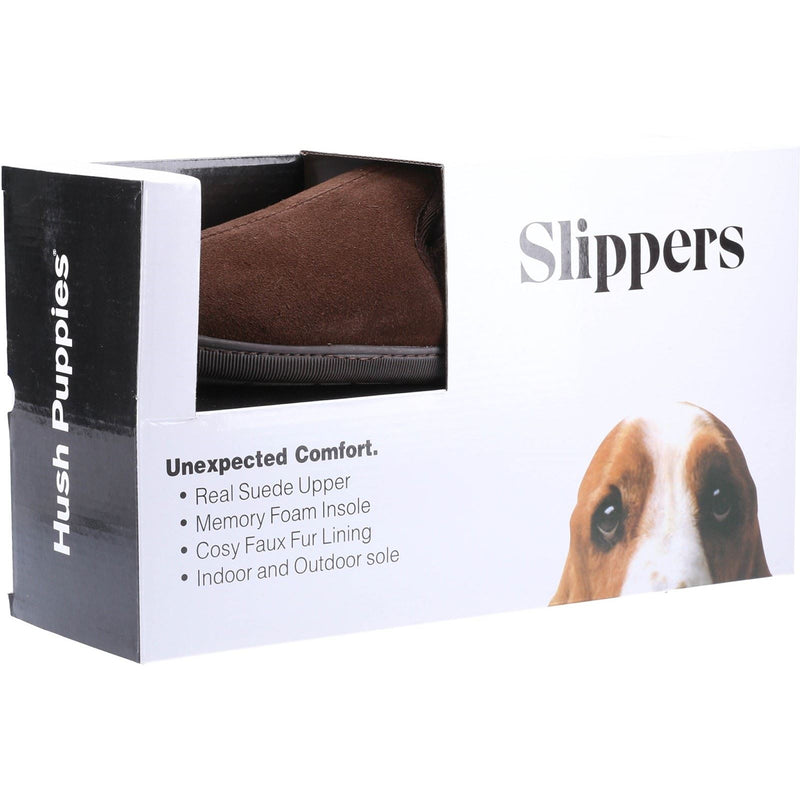 Hush Puppies Arnold Suède Heren Bruine Pantoffels