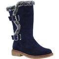 Hush Puppies Megan Suède Dames Marineblauwe Laarzen