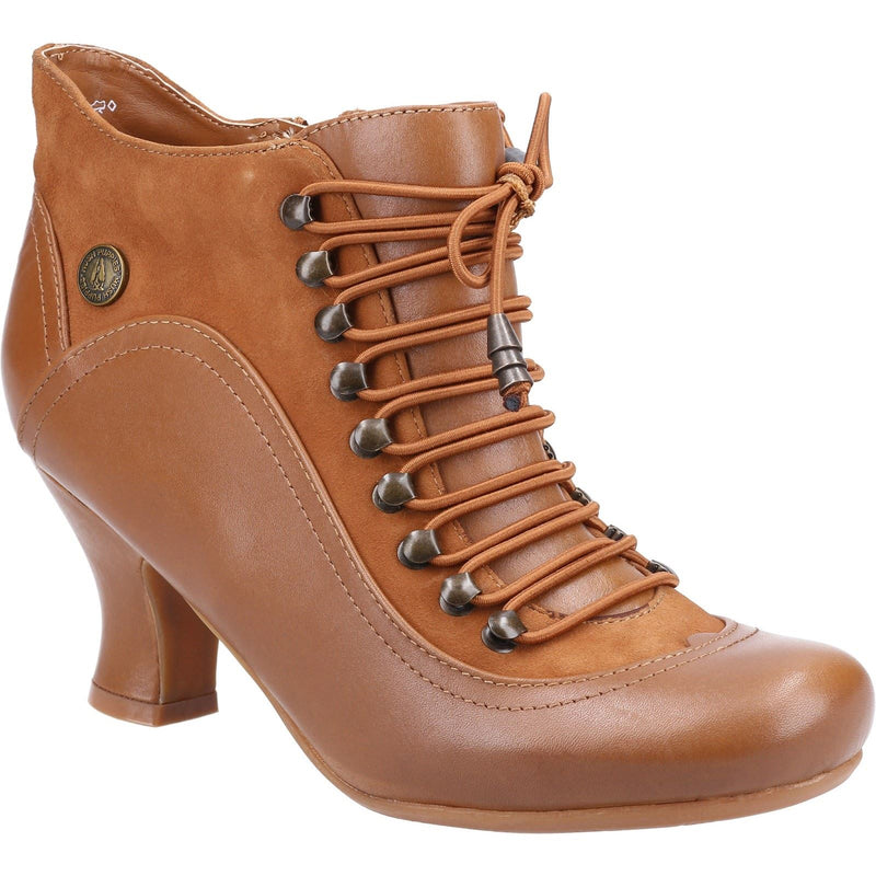 Hush Puppies Vivianna Leren Dames Laarzen In Tan