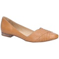 Hush Puppies Marley Ballerina Leren Dames Tan Flats