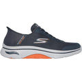 Skechers Arch Fit 2.0 Simplicity 2 Textiel Heren Sneakers In Antraciet/Oranje