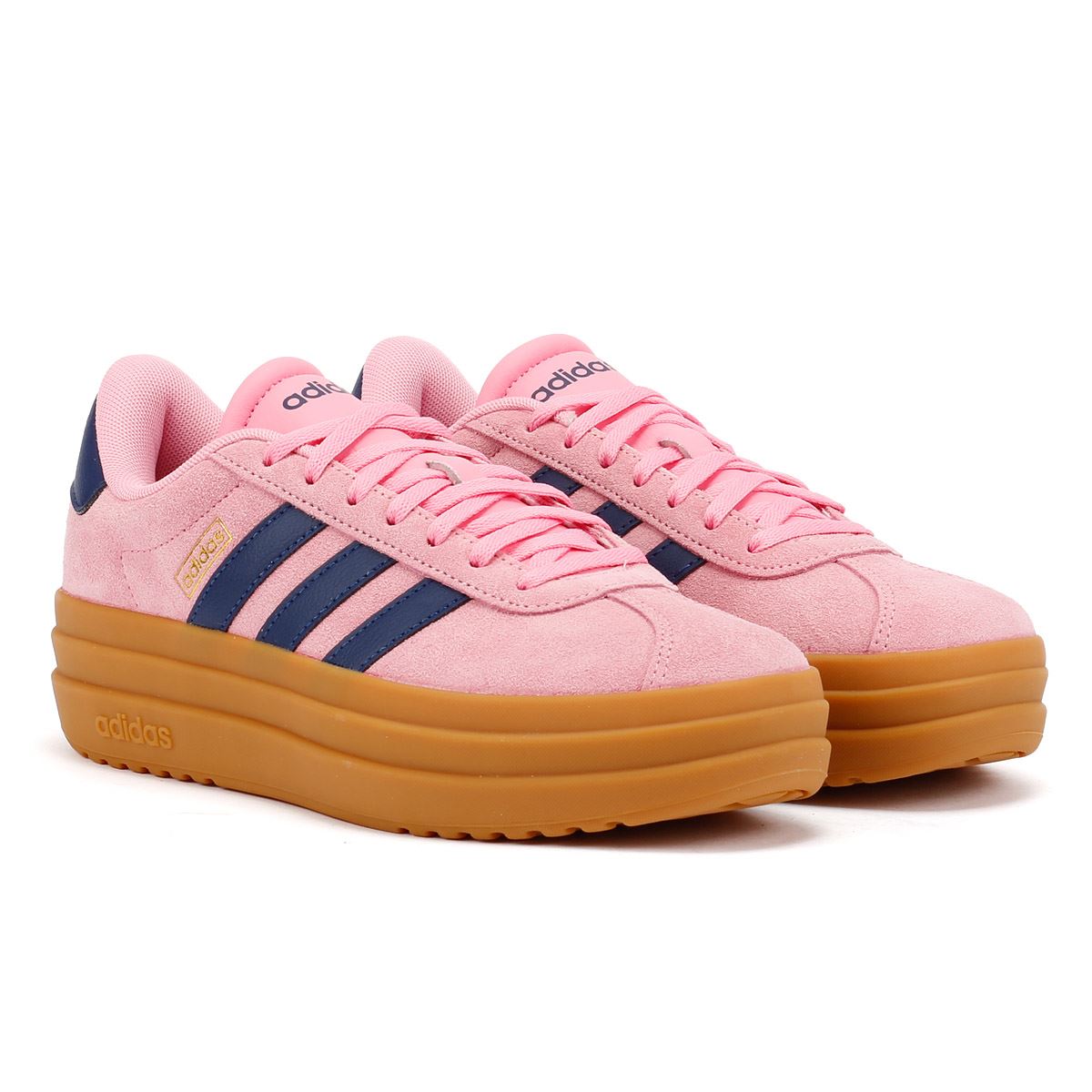 Adidas VL Court Bold Leren Damessneakers In Het Roze