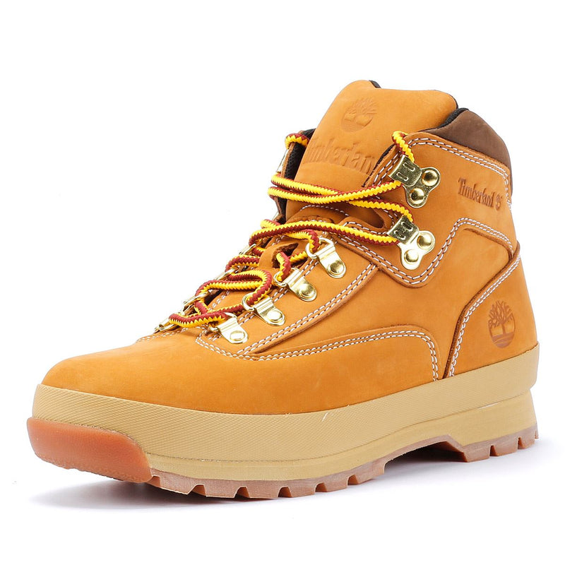 Timberland Euro Hiker Mid Lace Leren Bruine Herenlaarzen