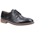 Hush Puppies Bryson Leren Heren Zwarte Brogues Schoenen