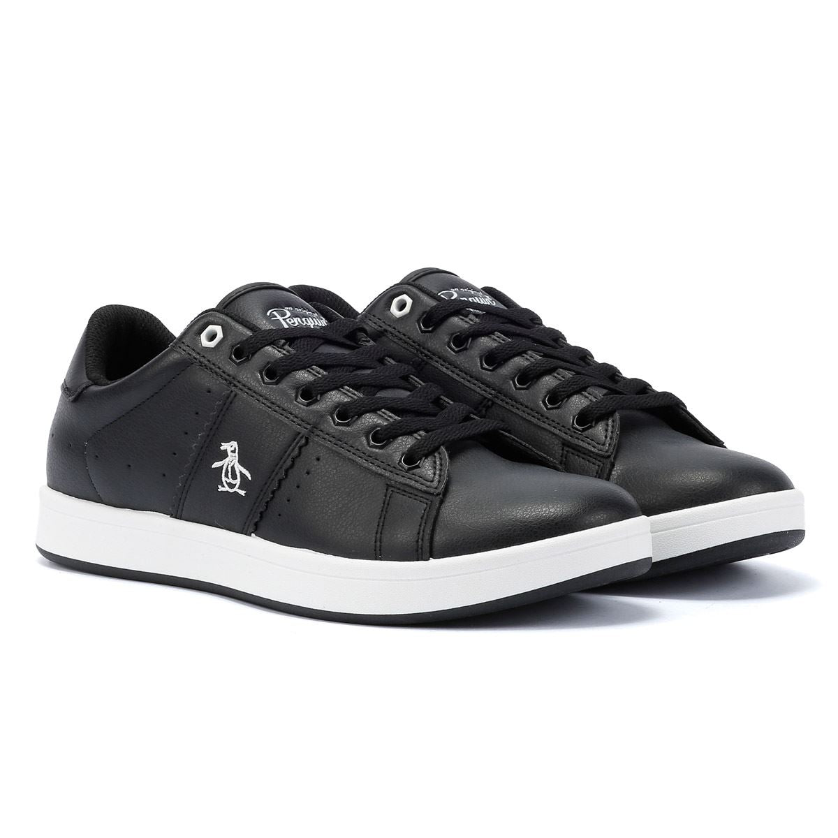 Penguin Steadman Heren Zwarte Sneakers