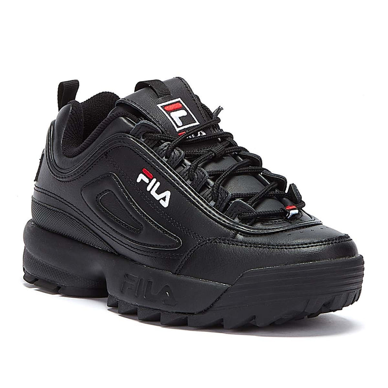 Fila Disruptor II Premium Zwart / Wit / Fila Rood Sportschoenen