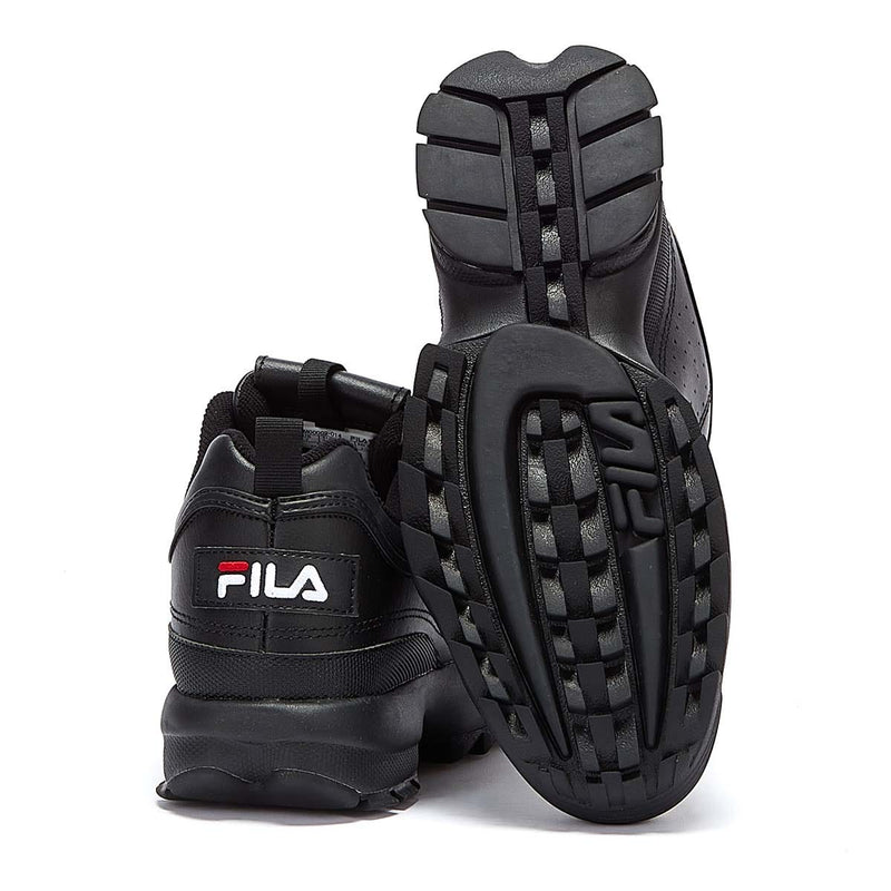 Fila Disruptor II Premium Zwart / Wit / Fila Rood Sportschoenen