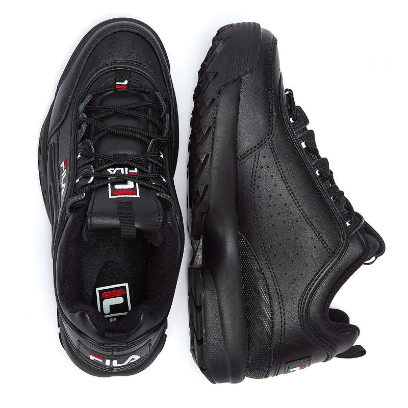 Fila Disruptor II Premium Zwart / Wit / Fila Rood Sportschoenen