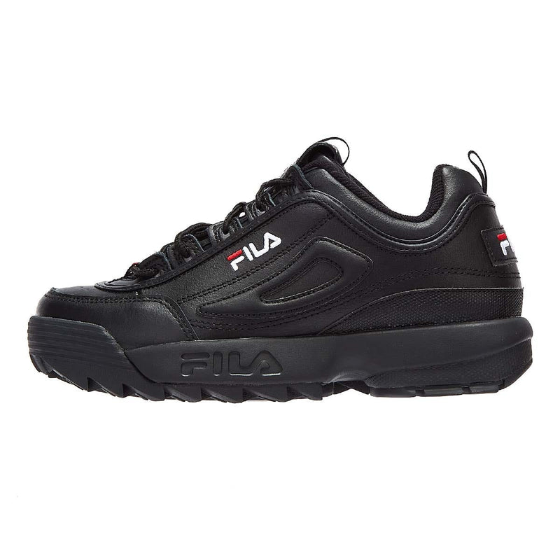 Fila Disruptor II Premium Zwart / Wit / Fila Rood Sportschoenen