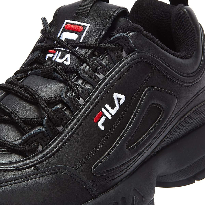 Fila Disruptor II Premium Zwart / Wit / Fila Rood Sportschoenen