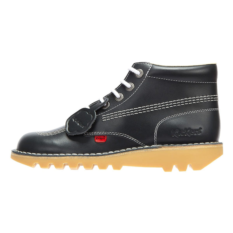 Kickers Heren Kick Hi Core Navy/Natural Leren Laarzen