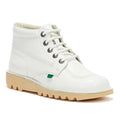 Kickers Kick Hi Wit Leren Laarzen