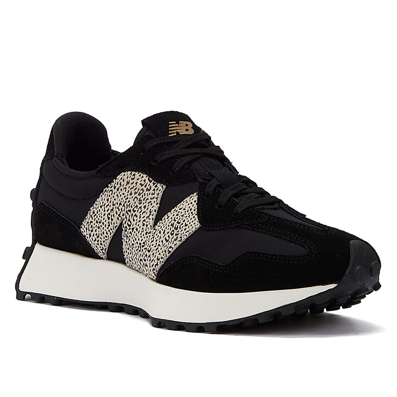 New Balance 327 Zwarte Sneakers Met Dierenprint Voor Dames