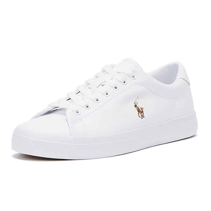 Ralph Lauren Longwood Leder Wit Sportschoenen