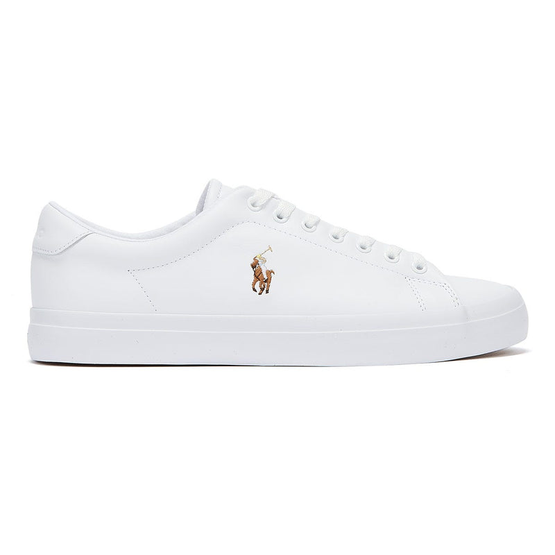 Ralph Lauren Longwood Leder Wit Sportschoenen