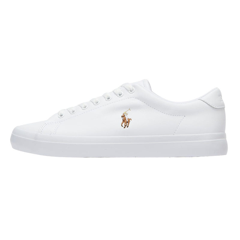 Ralph Lauren Longwood Leder Wit Sportschoenen