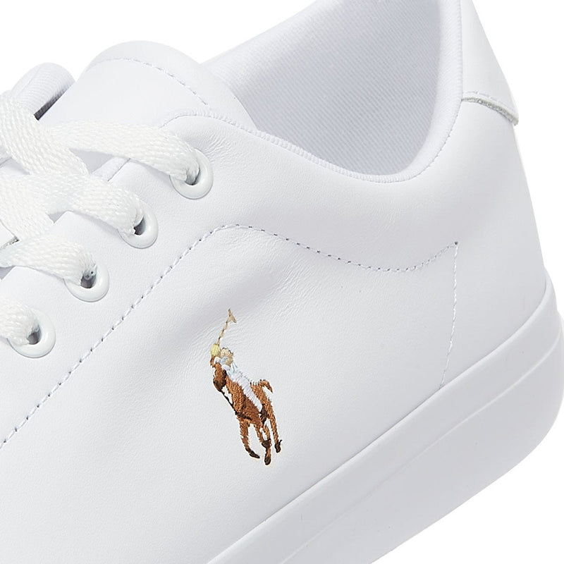 Ralph Lauren Longwood Leder Wit Sportschoenen