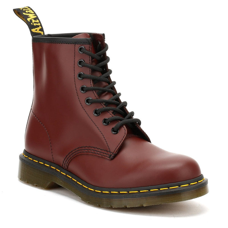 Dr. Martens 1460 gladde dameslaarzen kersenrood leer