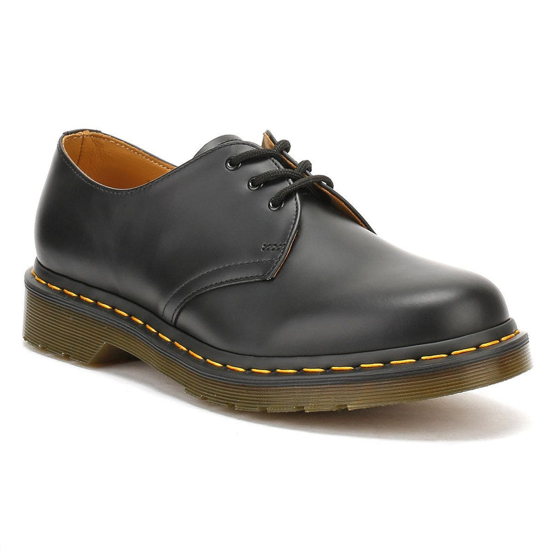 Dr. Martens 1461 Glad Leren Dames Zwarte Schoenen