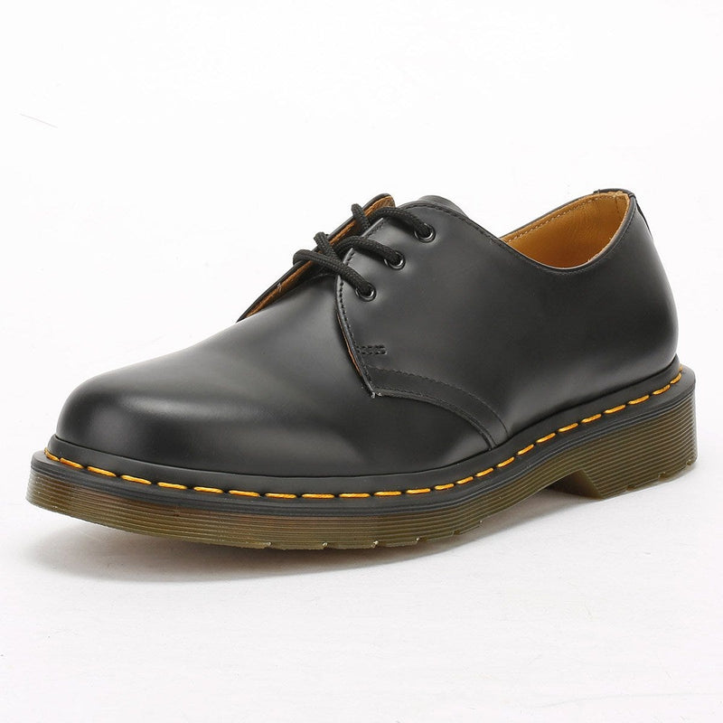 Dr. Martens 1461 Glad Leren Dames Zwarte Schoenen