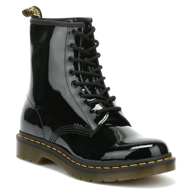 Dr. Martens 1460 Patent Lamper Dames Zwart Laarzen