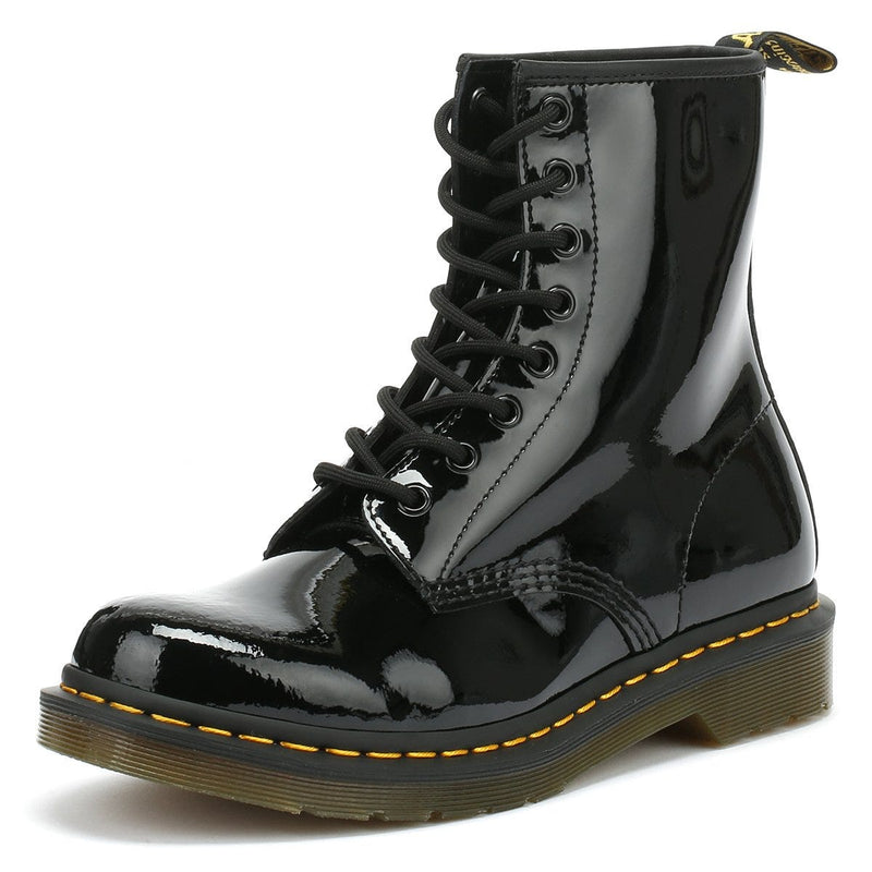 Dr. Martens 1460 Patent Lamper Dames Zwart Laarzen