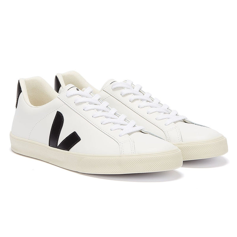 Veja Esplar Leather Heren Wit/Zwart Sportschoenen